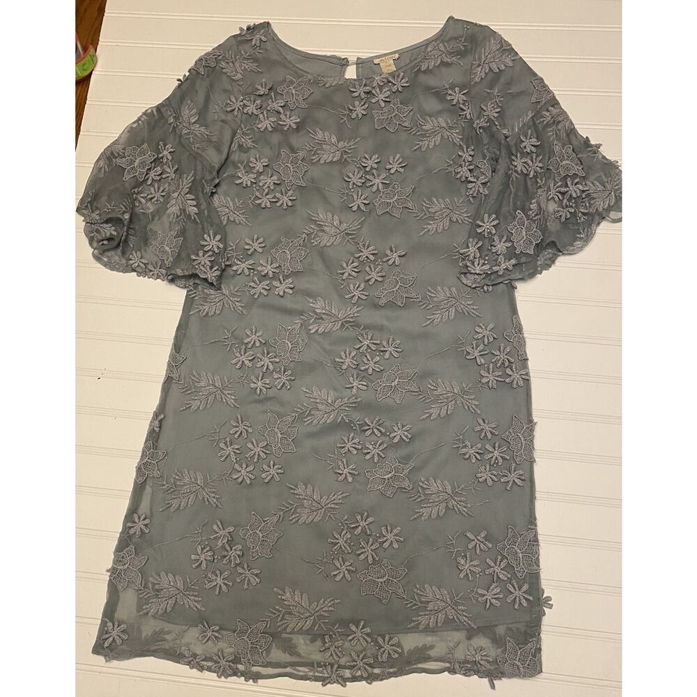 Sundance Princess Dreams Embroidered Boho Bell Sleeve Sheath Dress PXS